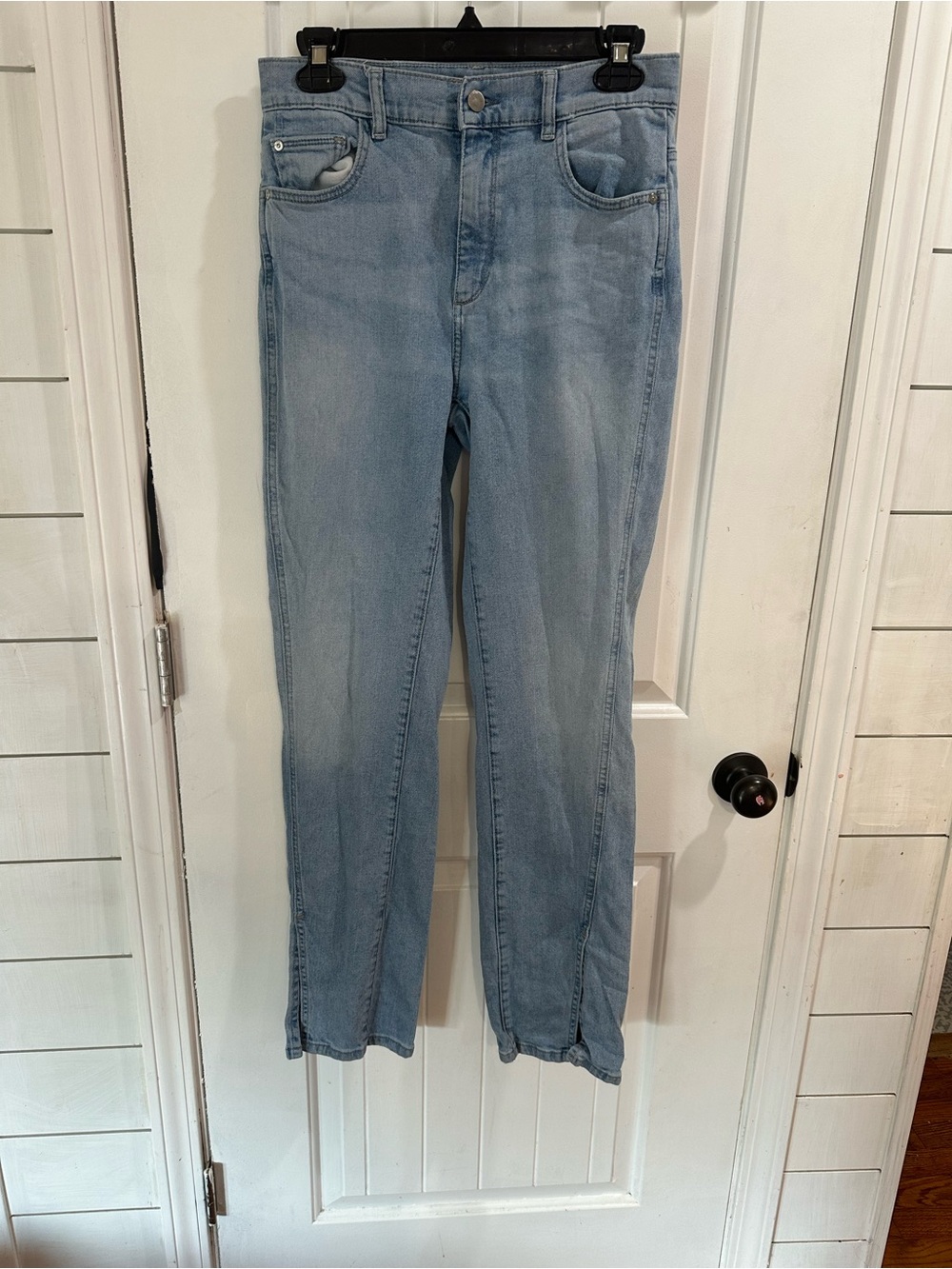 DL1961 Patti Straight High-Rise 31 inch Jeans - Indigo Blue - Picture 2 of 12